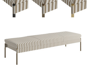 The Crillon Bench Large by Soane Britain 3D Model