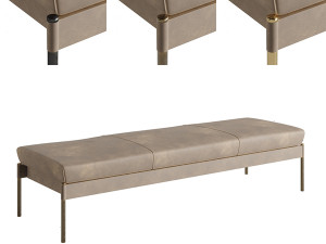 The Crillon Bench Large by Soane Britain 3D Model