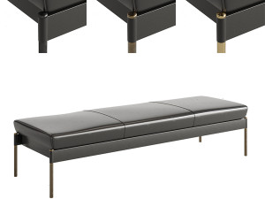 The Crillon Bench Large by Soane Britain 3D Model
