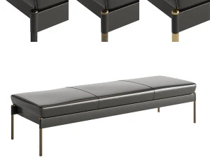 The Crillon Bench Large by Soane Britain 3D Model