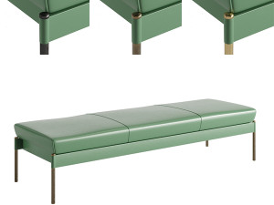 The Crillon Bench Large by Soane Britain 3Dモデル