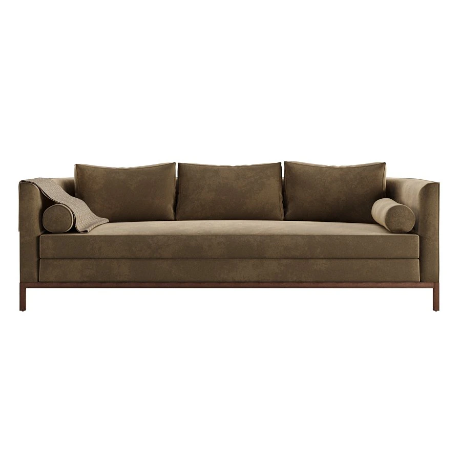 Curved Back Sofa by Lawson-Fenning 3D Model .c4d .max .obj .3ds .fbx .stl .blend 