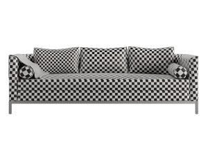 Curved Back Sofa by Lawson-Fenning Model 3D