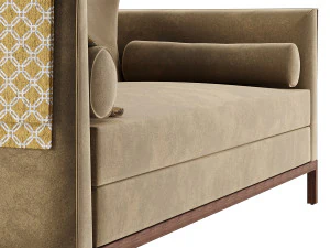Curved Back Sofa by Lawson-Fenning 3D Model