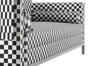 Curved Back Sofa by Lawson-Fenning Model 3D