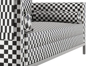 Curved Back Sofa by Lawson-Fenning 3D Model