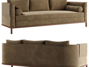 Curved Back Sofa by Lawson-Fenning Model 3D