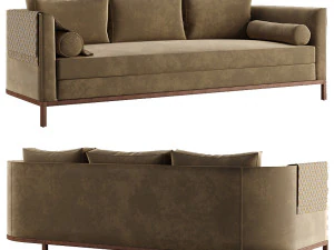 Curved Back Sofa by Lawson-Fenning 3D Model