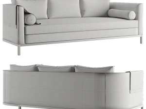 Curved Back Sofa by Lawson-Fenning 3D Model