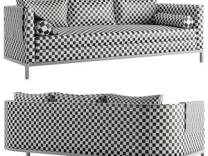 Curved Back Sofa by Lawson-Fenning Model 3D