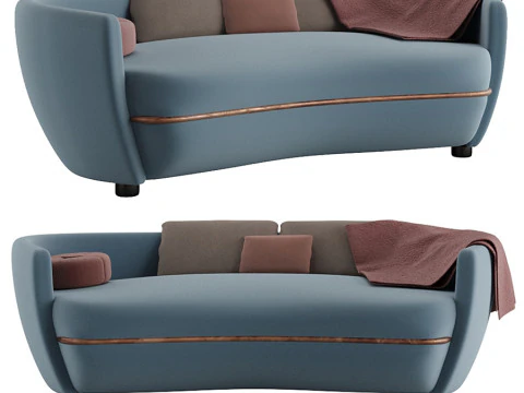 Divano Wittmann Miles di Sebastian Herkner Modello 3D