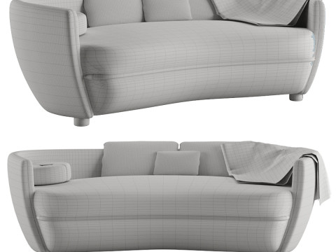 Wittmann Miles Sofa by Sebastian Herkner 3D Model