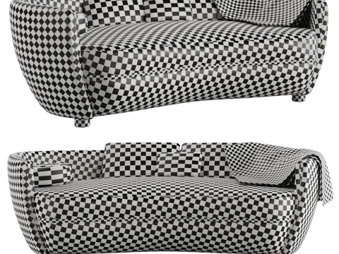 Wittmann Miles Sofa by Sebastian Herkner 3D Model
