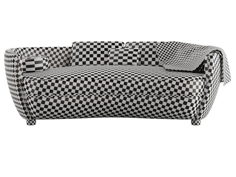 Wittmann Miles Sofa by Sebastian Herkner 3D Model