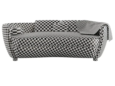 Wittmann Miles Sofa by Sebastian Herkner 3D Model