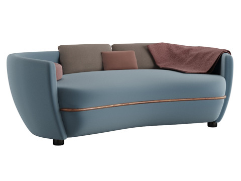 Wittmann Miles Sofa by Sebastian Herkner 3D Model