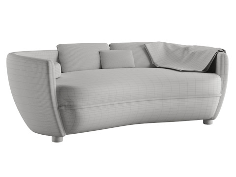Wittmann Miles Sofa by Sebastian Herkner 3D Model