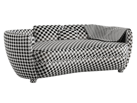 Wittmann Miles Sofa by Sebastian Herkner 3D Model