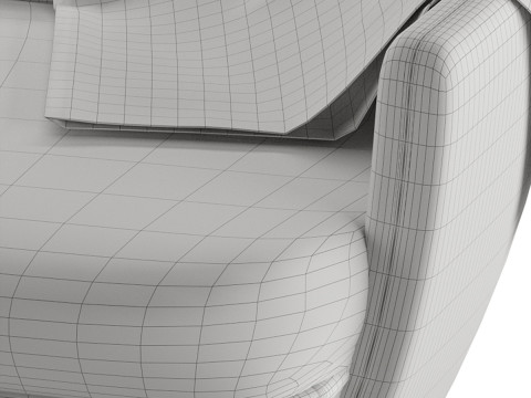 Wittmann Miles Sofa by Sebastian Herkner 3D Model