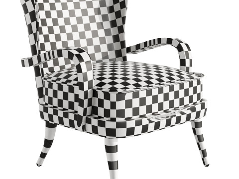 Werner West Open Armchair by Circa 1930s 3D Модель