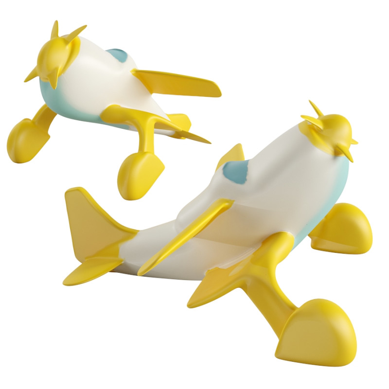 Airplane Toy Modelo 3D .c4d .max .obj .3ds .fbx .stl .blend 