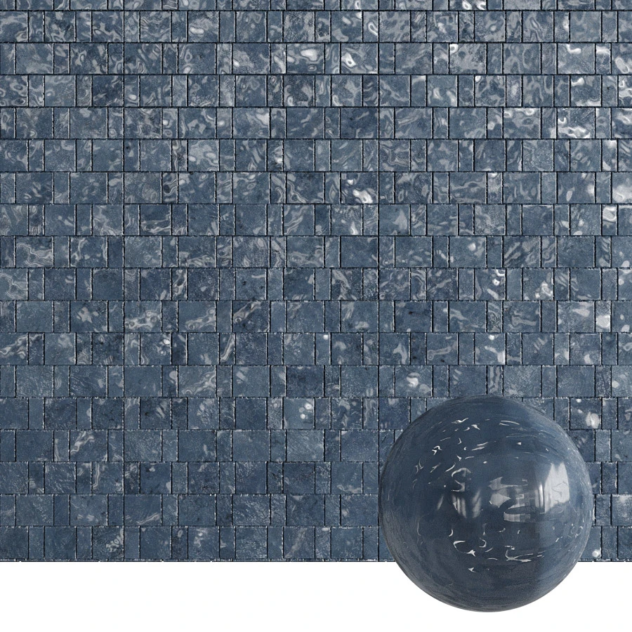 Colored Stoneware Ceramic Tiles - Seamless Material Texture CG Textures .c4d .max .obj .3ds .fbx .stl .blend 