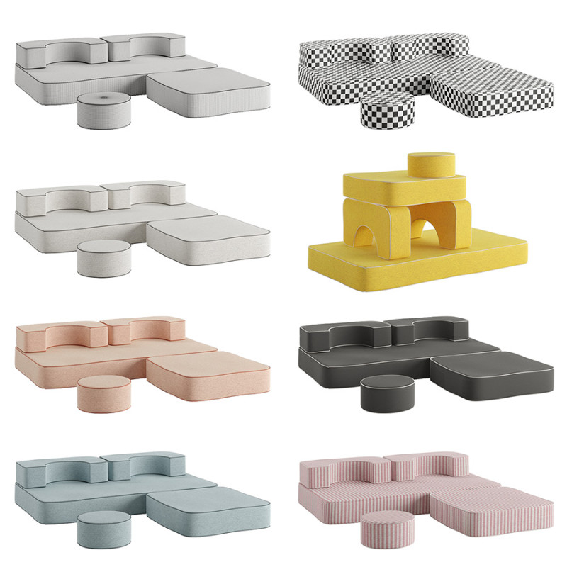 The Modular Pillow Stack Sofa by Business and Pleasure Model 3D .c4d .max .obj .3ds .fbx .stl .blend 