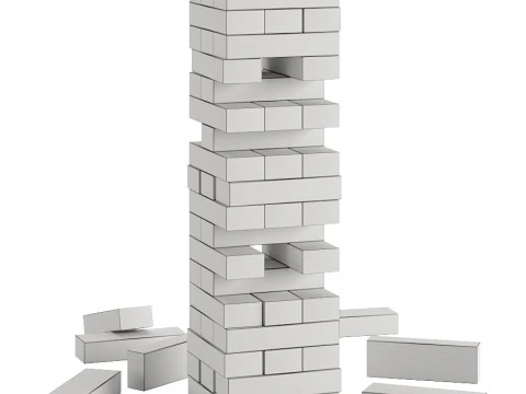 Jenga Toy 3D Model