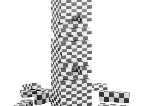 Jenga Toy 3D Model
