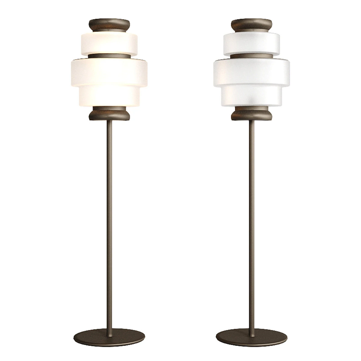 Kepi Floor Lamp by Arketipo 3D Model .c4d .max .obj .3ds .fbx .stl .blend 