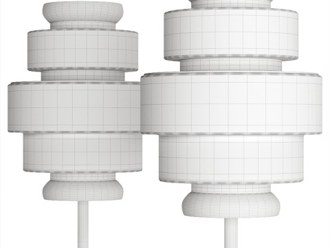Kepi Floor Lamp by Arketipo 3D 모델