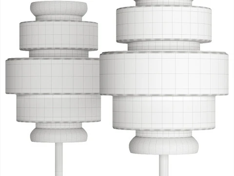Kepi Floor Lamp by Arketipo 3D Model