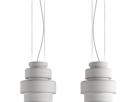 Kepi Pendant Light by Arketipo 3D 모델