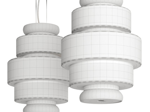 Kepi Pendant Light by Arketipo 3D 모델