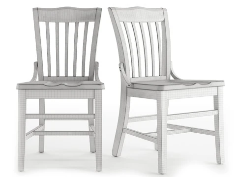 Old Chair 001 3D Model