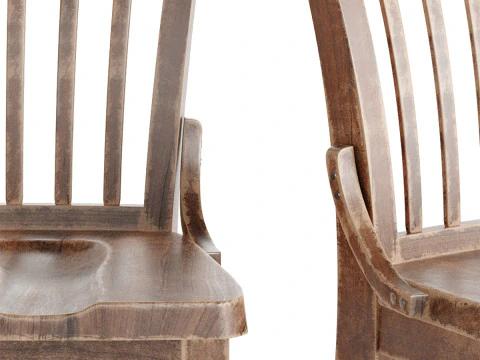 Old Chair 001 3D Model
