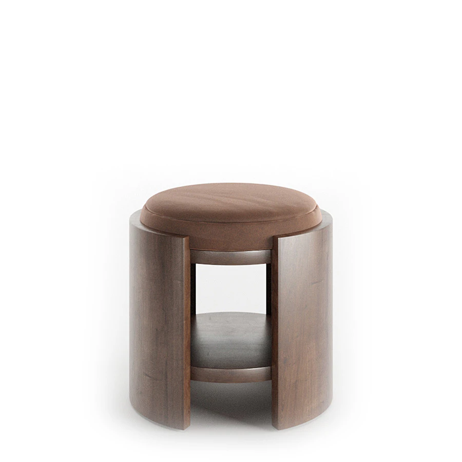 Madison Stool 45cm by Abrego 3D Model .c4d .max .obj .3ds .fbx .stl .blend 
