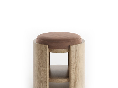 Madison Stool 45cm by Abrego 3D Модель