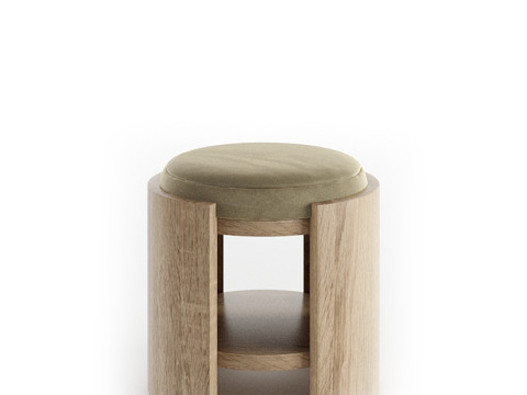 Madison Stool 45cm by Abrego 3D Модель