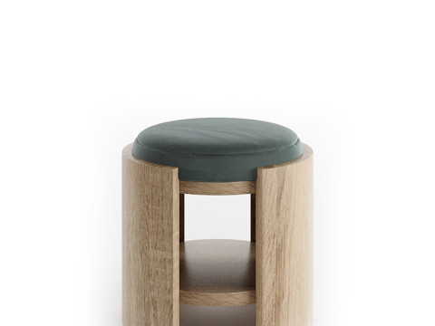 Madison Stool 45cm by Abrego 3D Модель