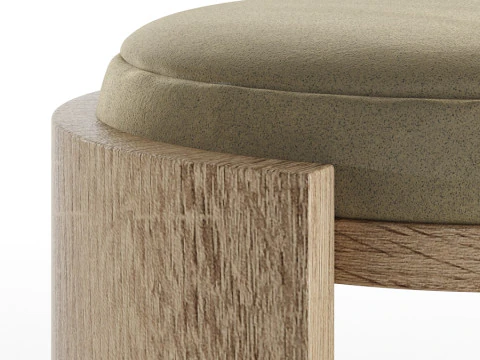 Madison Stool 45cm by Abrego 3D Model