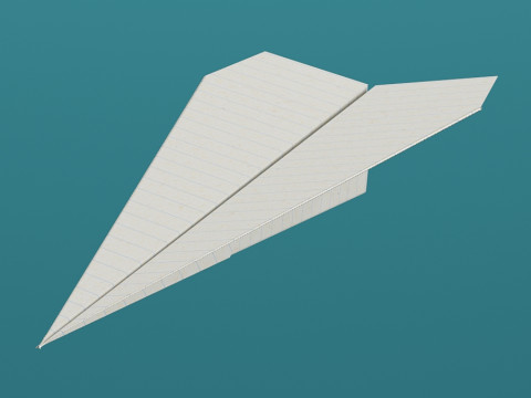 Paper Plane 3D मॉडल