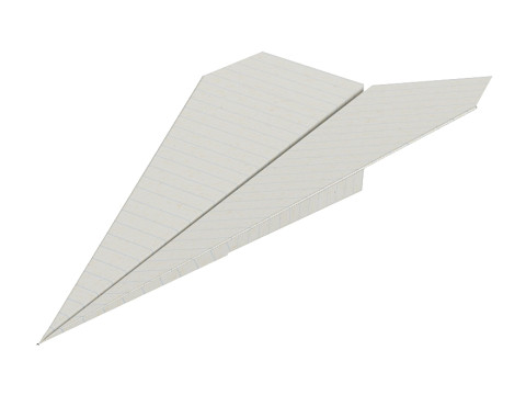 Paper Plane 3D मॉडल