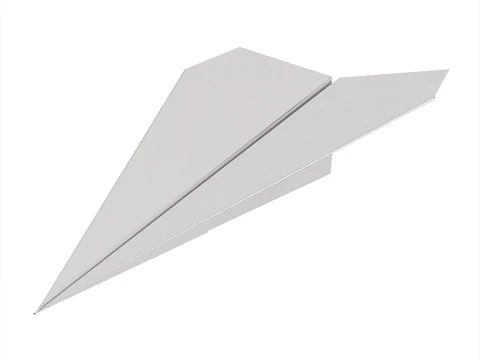 Aereo di carta Modello 3D