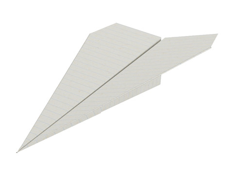 Paper Plane 3D मॉडल