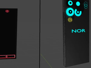 T&eacute;l&eacute;phone noir NOR 4G RANDOM 3D, utilisation du mod&egrave;le gratuit Modèle 3D