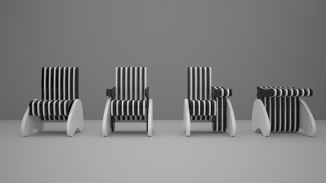 Rotating Chair With Multi-function 3D Модель .c4d .max .obj .3ds .fbx .stl .blend 