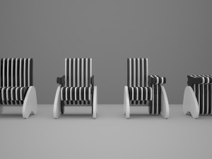 Rotating Chair With Multi-function 3D Модель