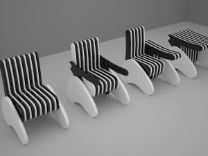 Rotating Chair With Multi-function 3D Model