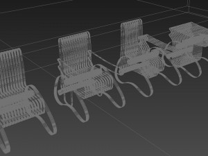 Rotating Chair With Multi-function 3D Модель